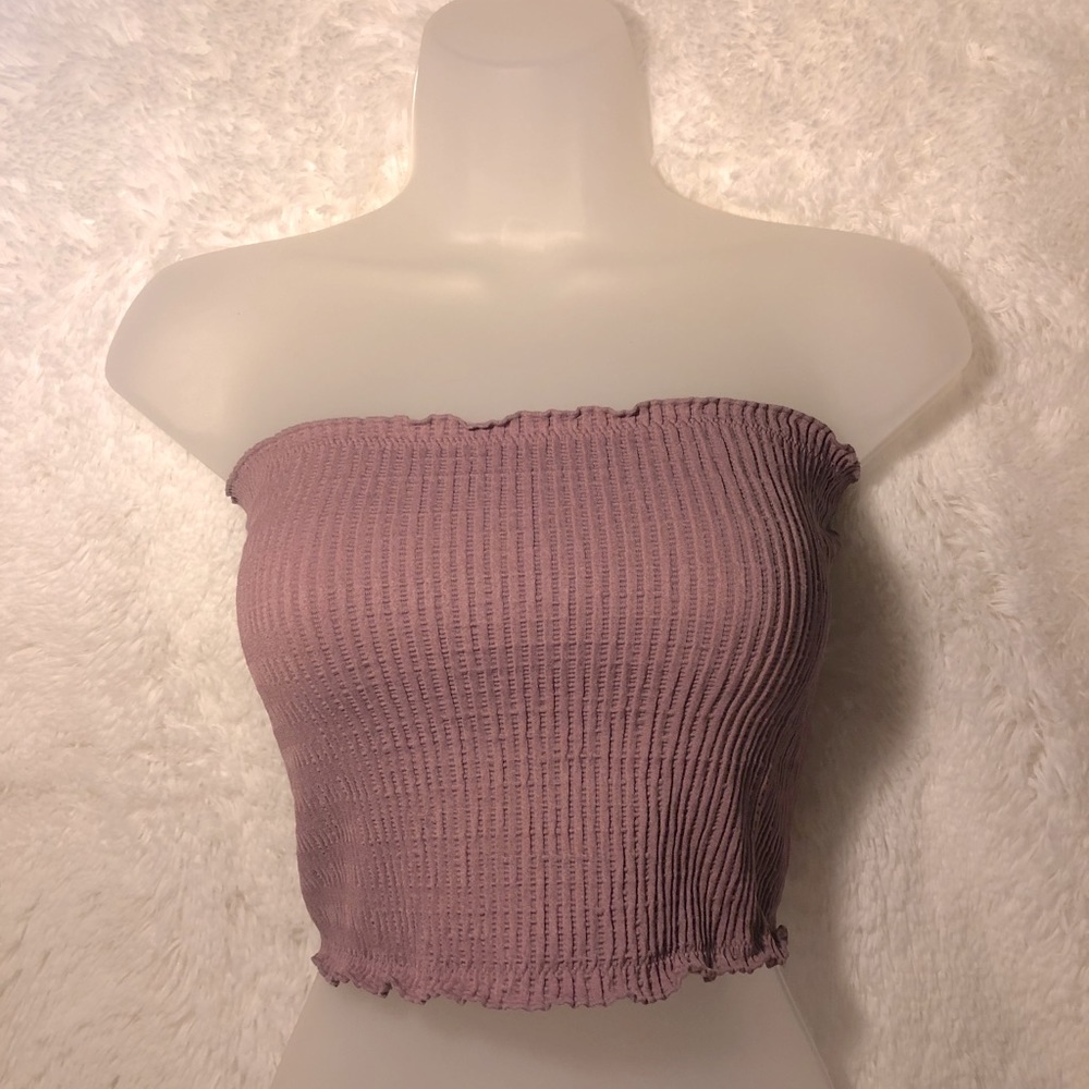 3/$30 mauve smocked tube top - Picture 1 of 3